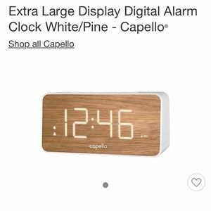 Digital alarm clock, batteries and cords included